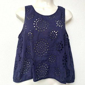 Jack Willis‎ Women's Blouse Size 6 Navy Blue Sleeve